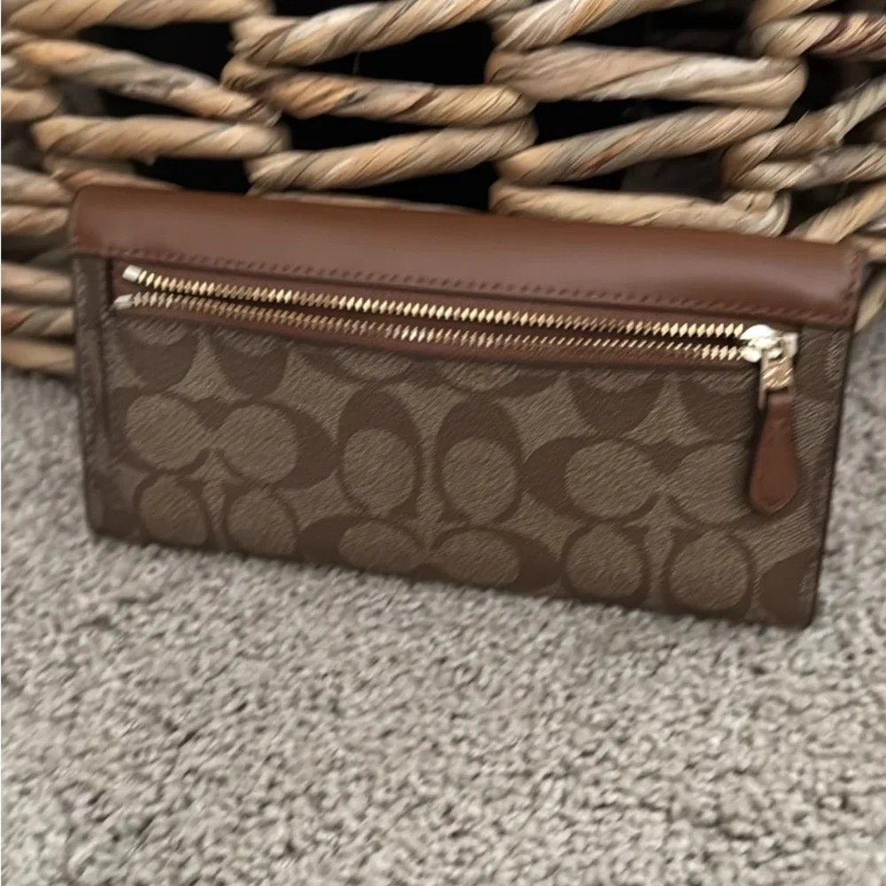 Coach Tan and Brown Women's Wallet